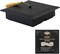Graduation Gift Box with Tassel – Class of 2026 Graduation Cap Box with Wish Card, Black Memory Box for College & High School Graduates, Gift Wrapping and Party Favor Decor for Him or Her (BLACK)